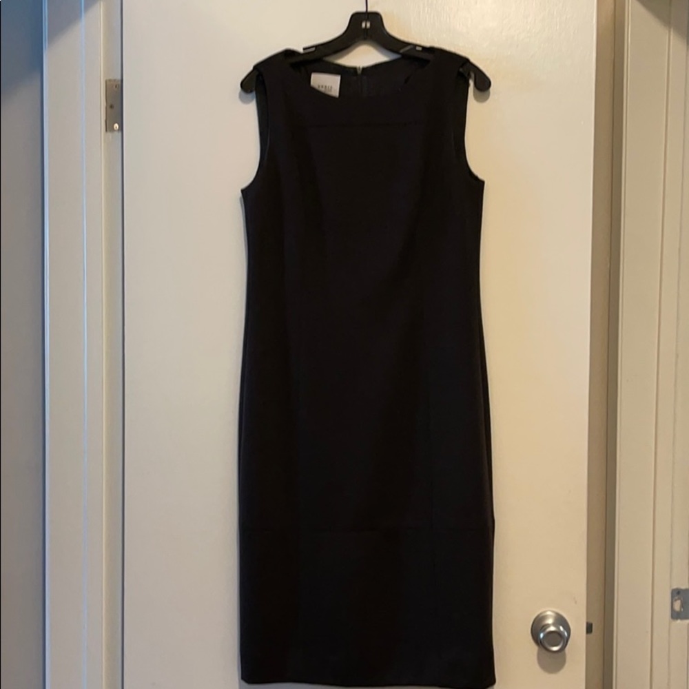Akris Brown Wool Knit Sheath Dress